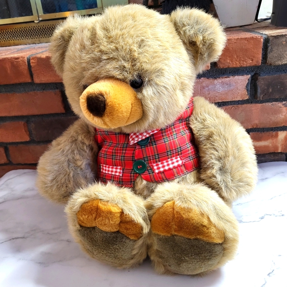 Vintage 1990s JCPenney Holiday Teddy Bear 22 inches